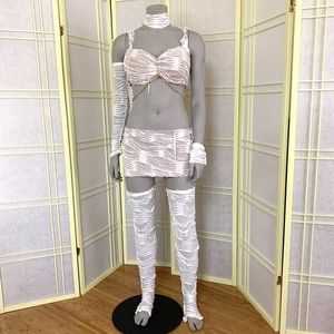 Women’s Adult Sexy Mummy Costume - Two Piece Push Up M
